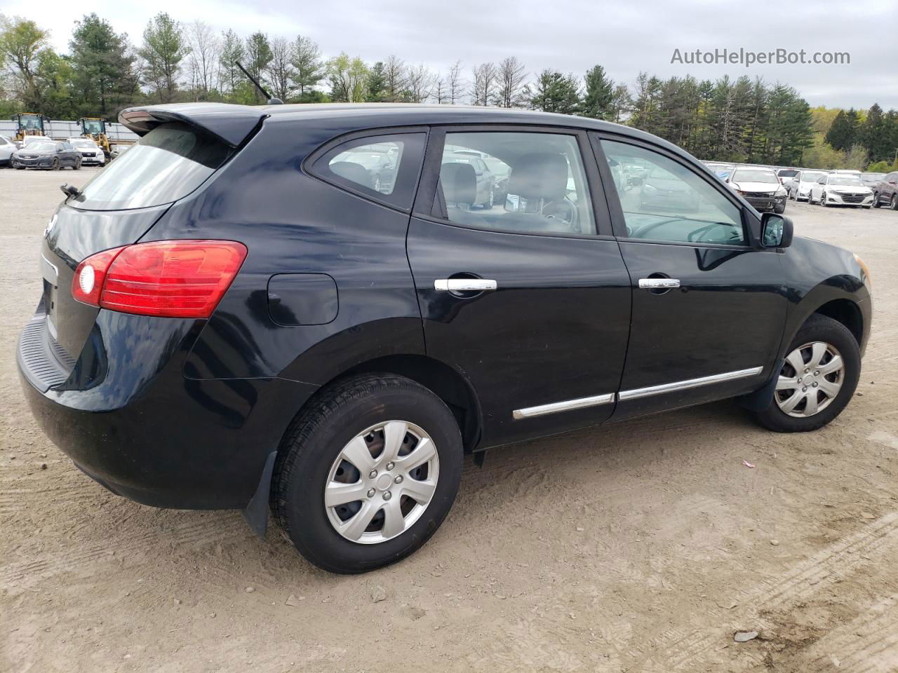 2012 Nissan Rogue S Черный vin: JN8AS5MT0CW284347