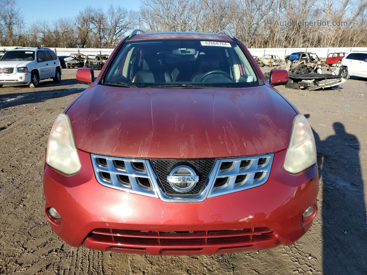 2012 Nissan Rogue S Красный vin: JN8AS5MT0CW289760