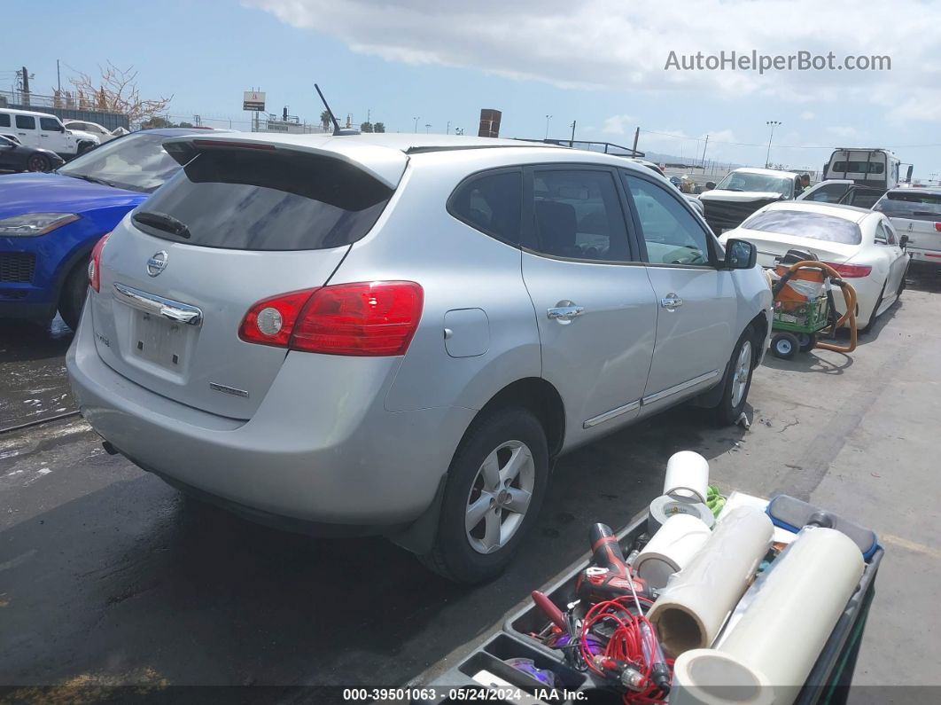 2012 Nissan Rogue S Silver vin: JN8AS5MT0CW292898