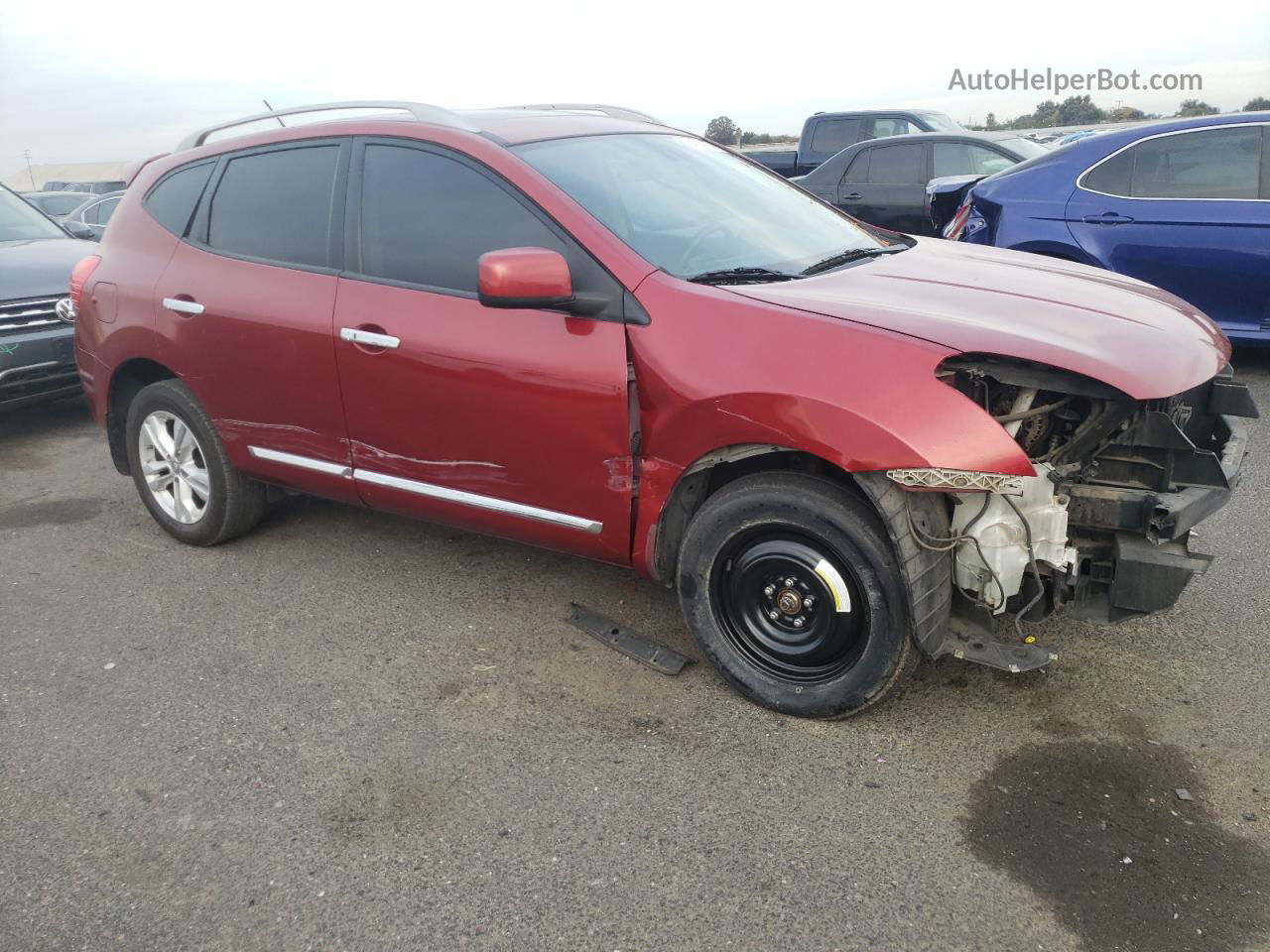 2012 Nissan Rogue S Red vin: JN8AS5MT1CW250532