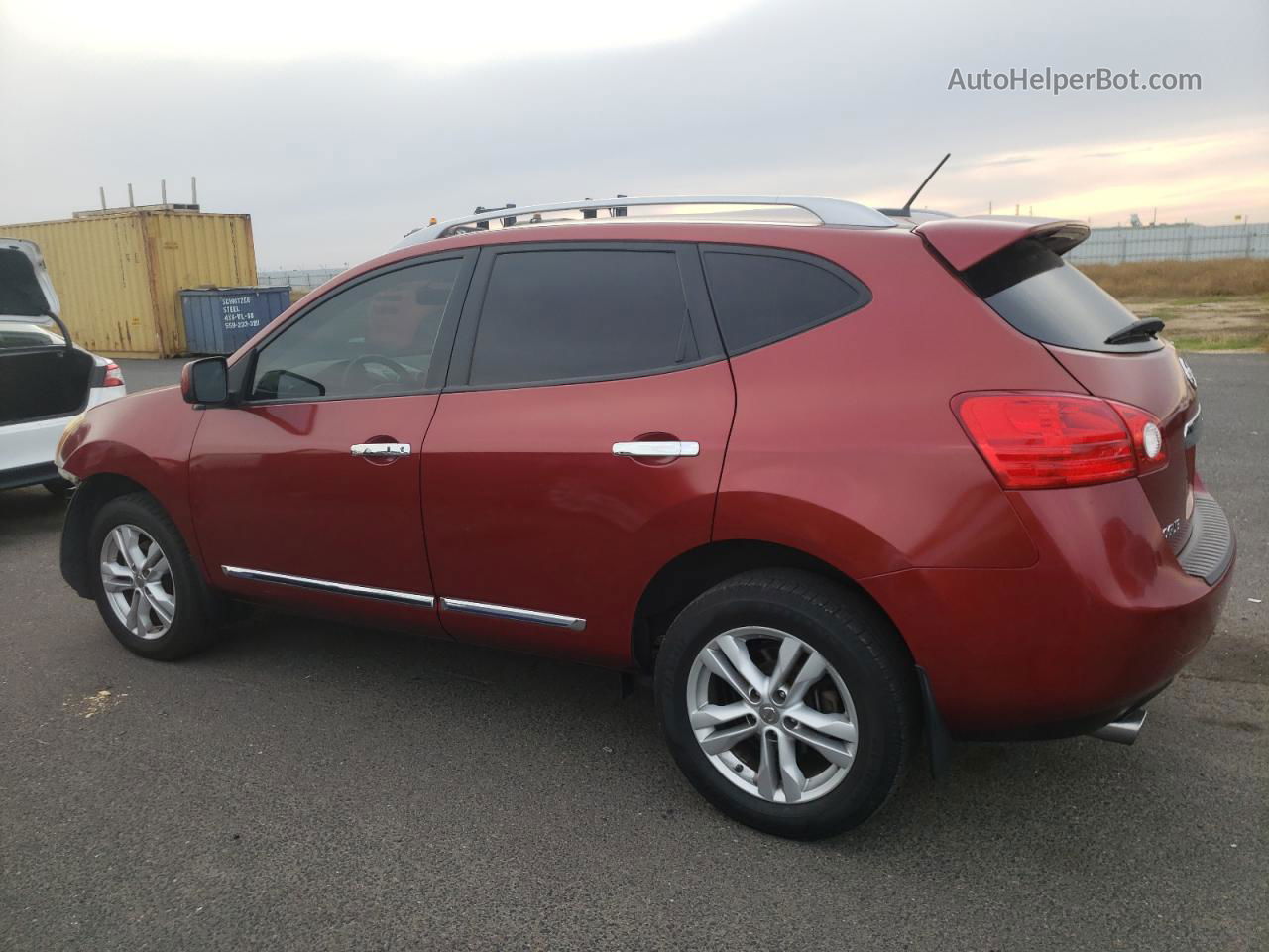 2012 Nissan Rogue S Red vin: JN8AS5MT1CW250532