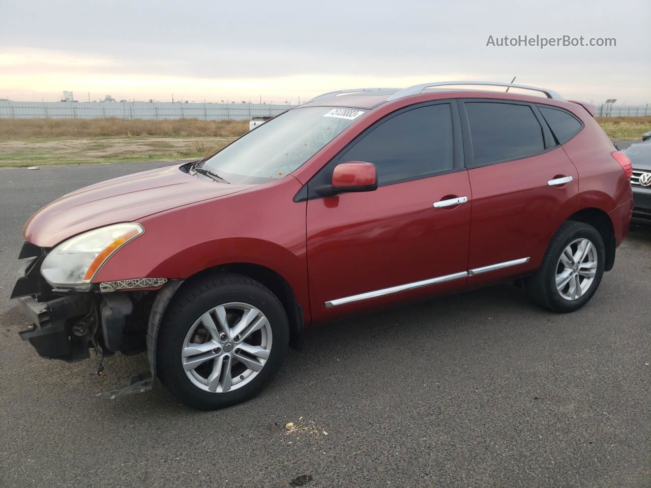 2012 Nissan Rogue S Red vin: JN8AS5MT1CW250532