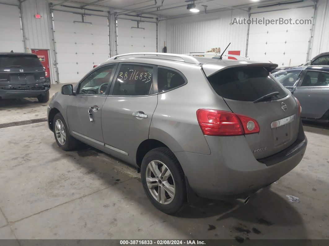 2012 Nissan Rogue Sv Silver vin: JN8AS5MT1CW258002