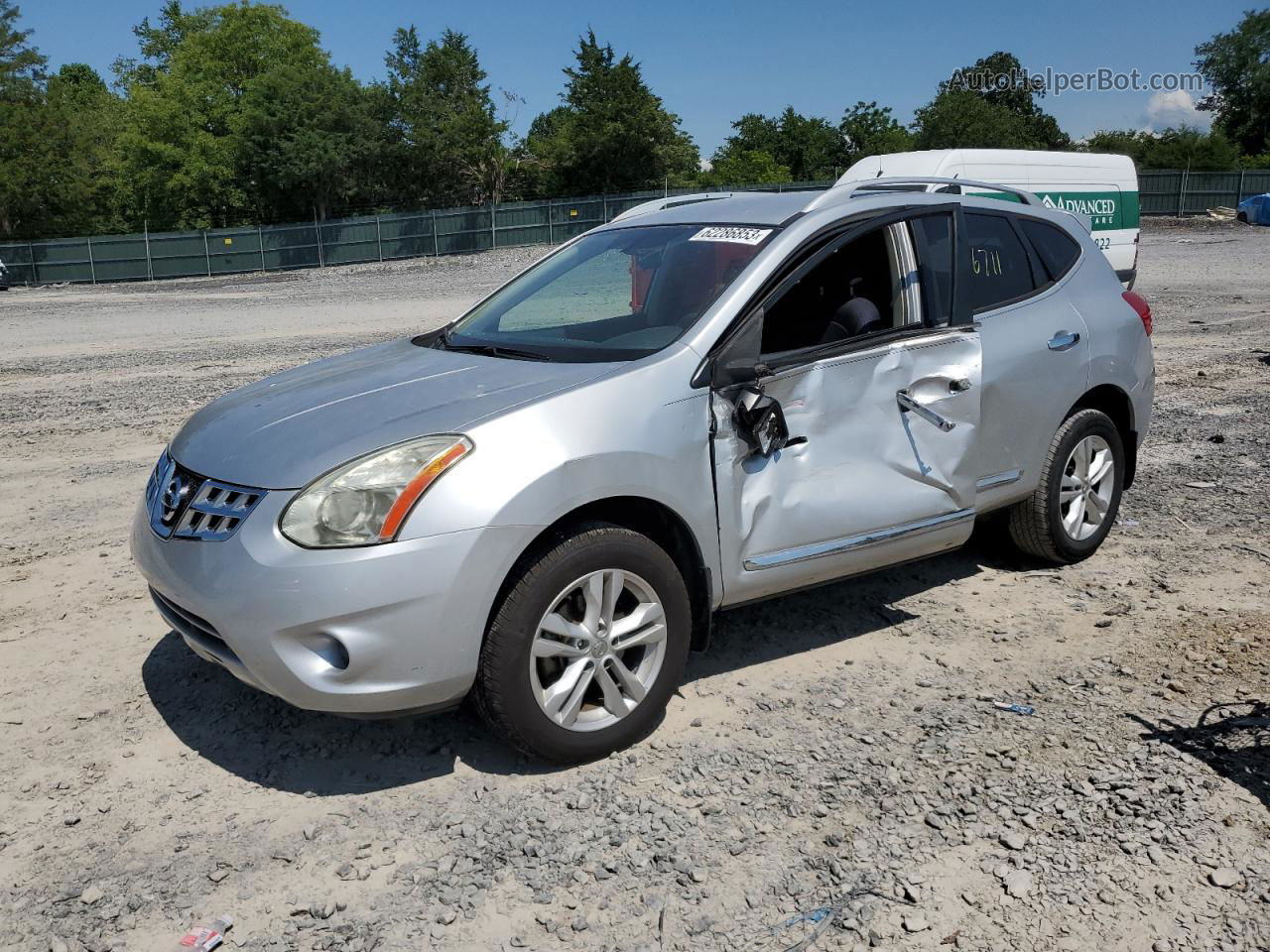 2012 Nissan Rogue S Silver vin: JN8AS5MT1CW258243