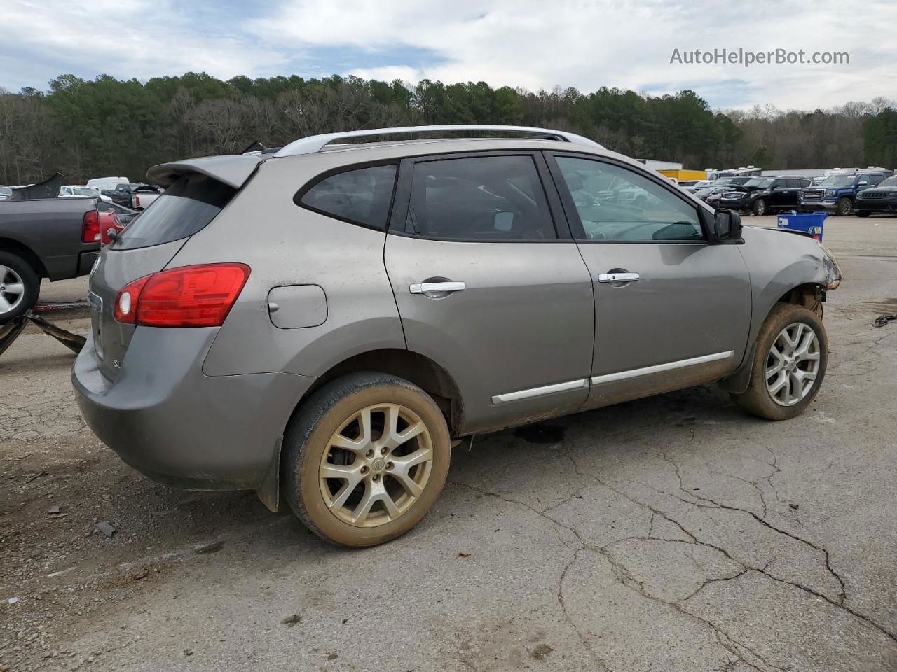 2012 Nissan Rogue S Silver vin: JN8AS5MT1CW269095