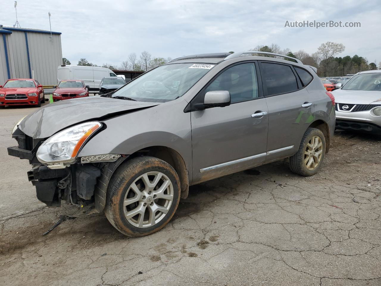 2012 Nissan Rogue S Silver vin: JN8AS5MT1CW269095