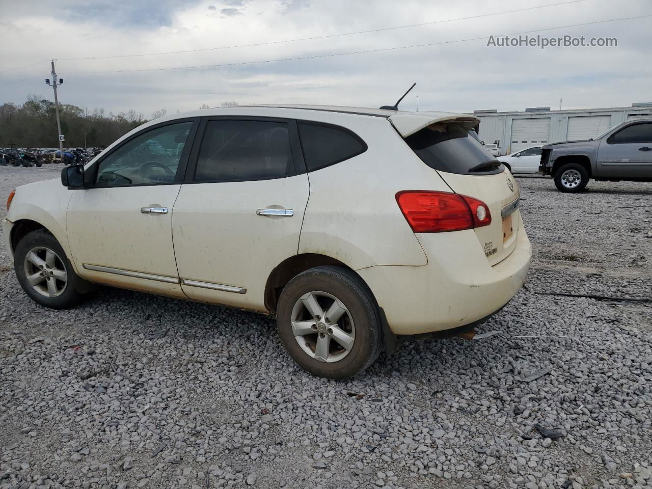 2012 Nissan Rogue S White vin: JN8AS5MT1CW272868