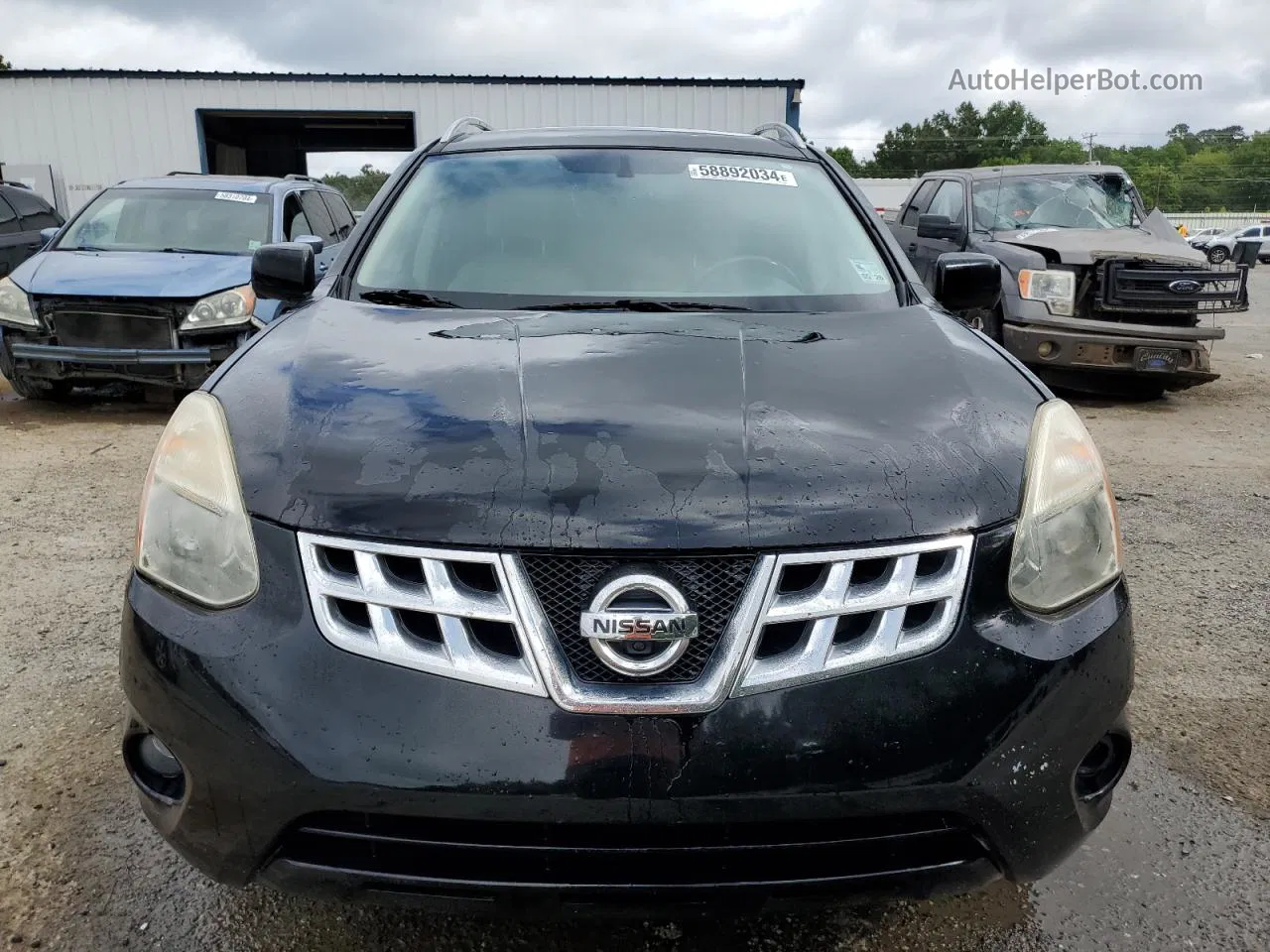 2012 Nissan Rogue S Black vin: JN8AS5MT1CW277827