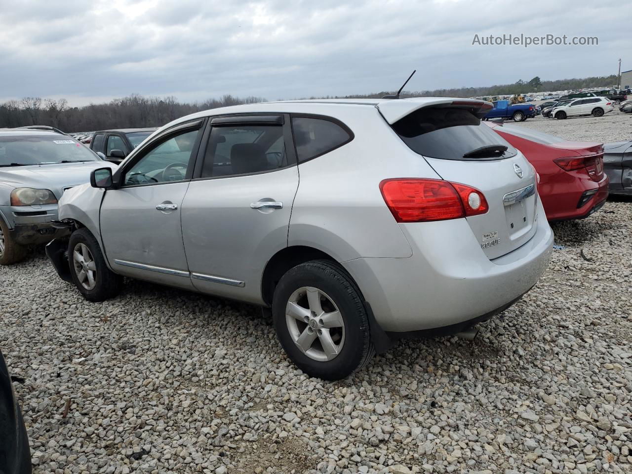 2012 Nissan Rogue S Silver vin: JN8AS5MT1CW279058