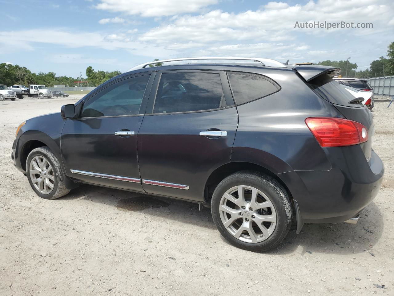 2012 Nissan Rogue S Черный vin: JN8AS5MT1CW292067