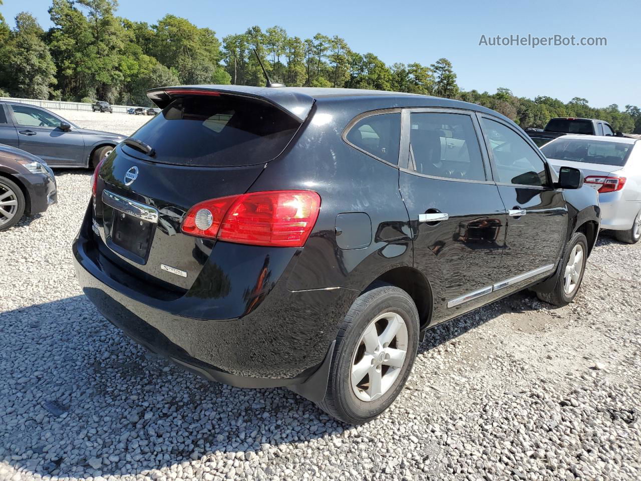 2012 Nissan Rogue S Black vin: JN8AS5MT1CW301351