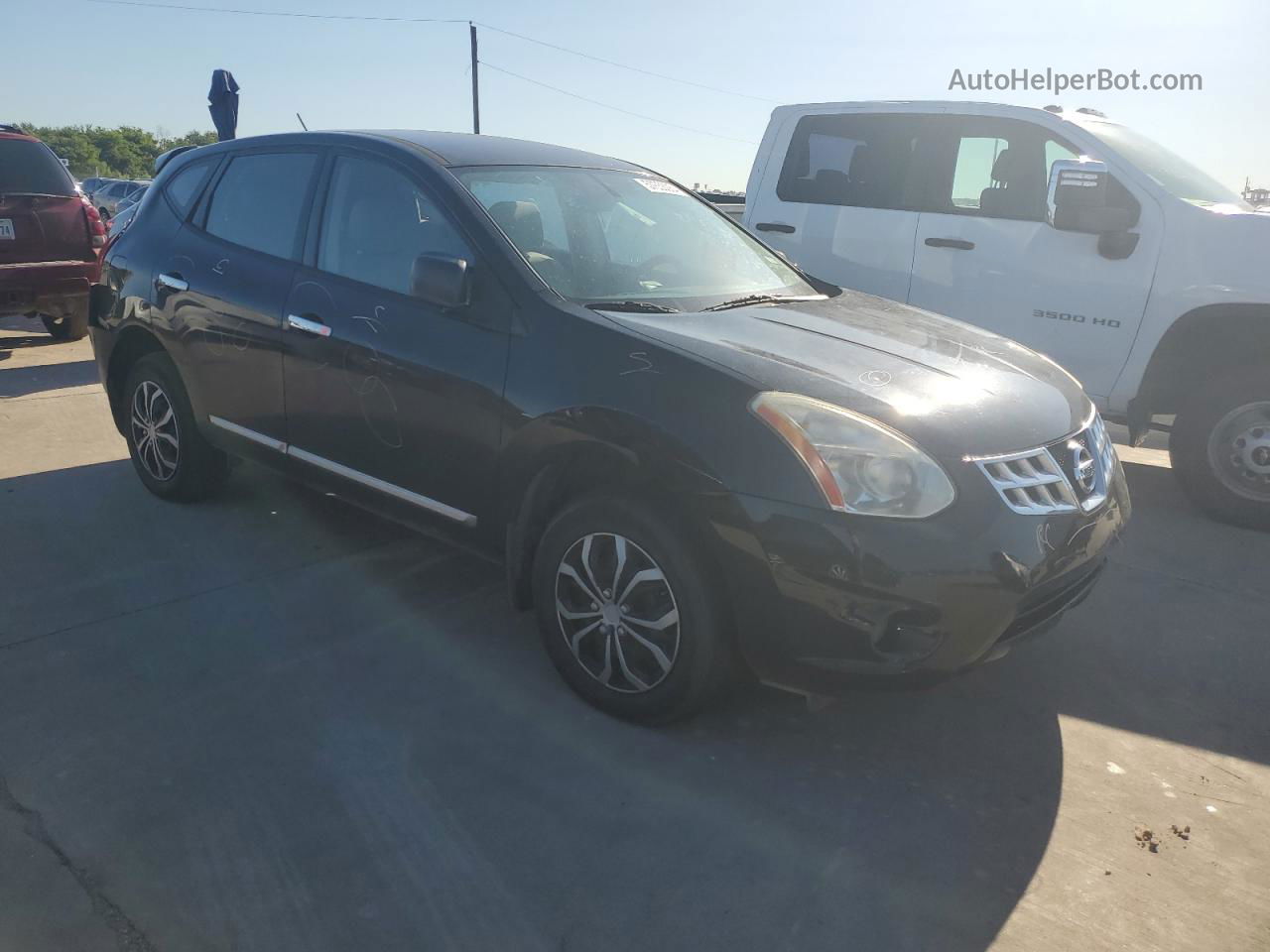 2012 Nissan Rogue S Black vin: JN8AS5MT1CW603075