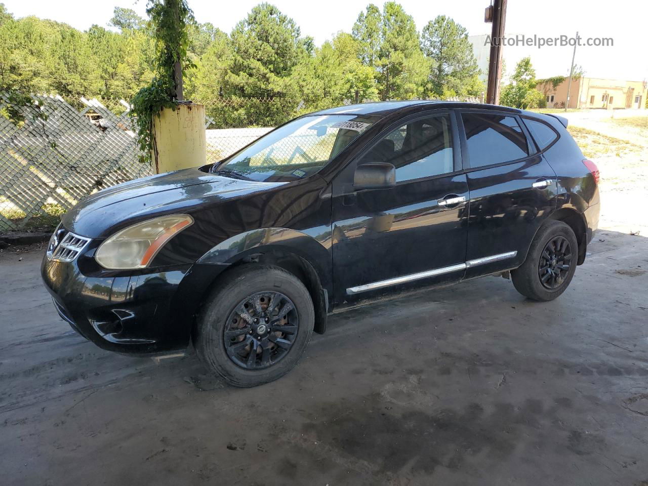 2012 Nissan Rogue S Black vin: JN8AS5MT1CW612214