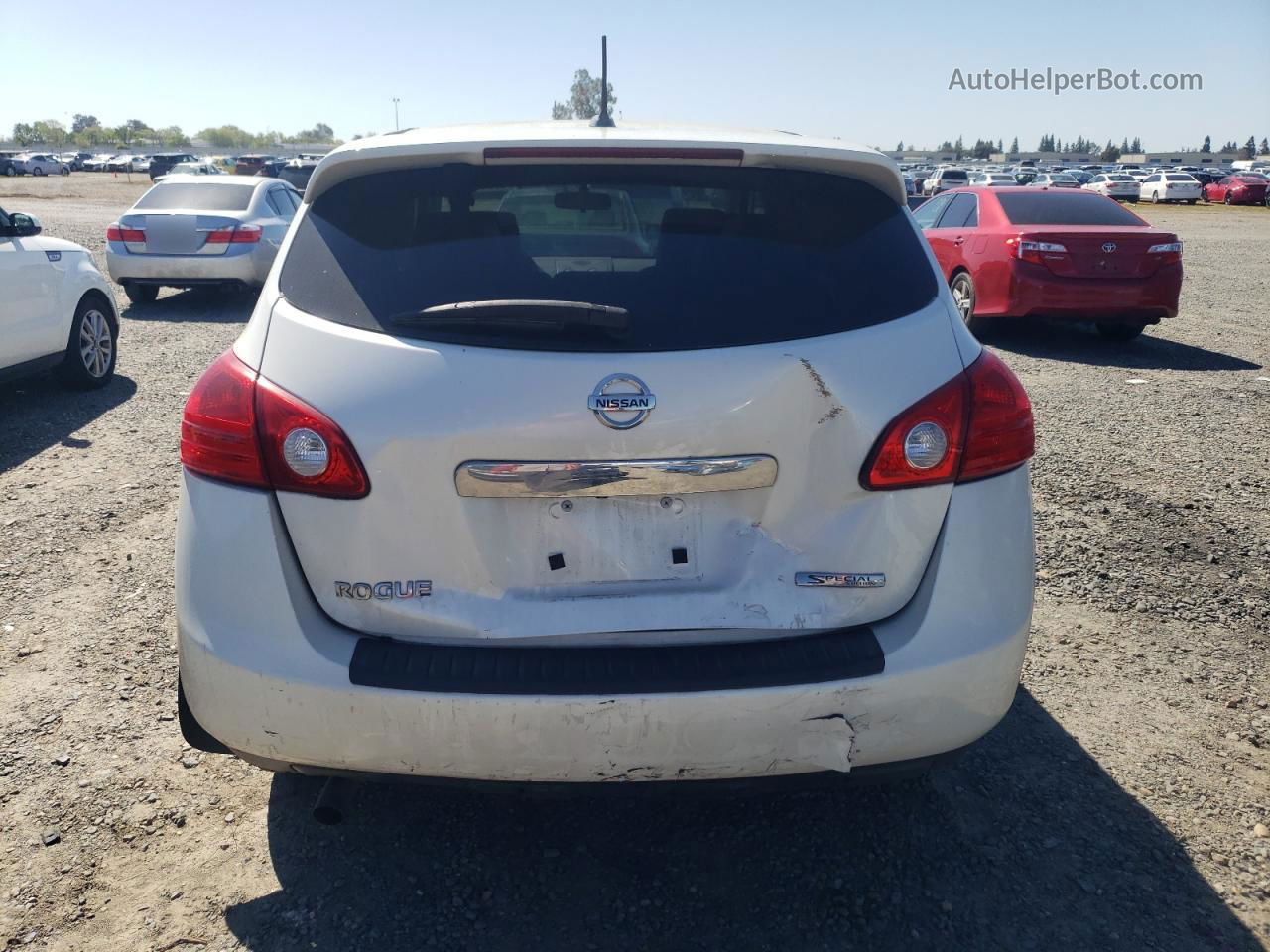 2012 Nissan Rogue S White vin: JN8AS5MT2CW253245