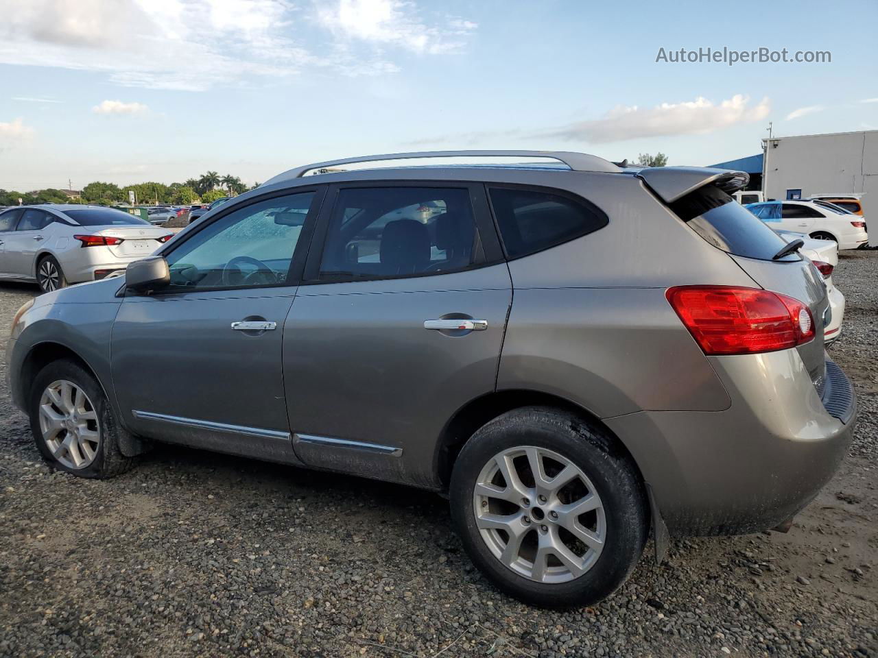 2012 Nissan Rogue S Gray vin: JN8AS5MT2CW259224