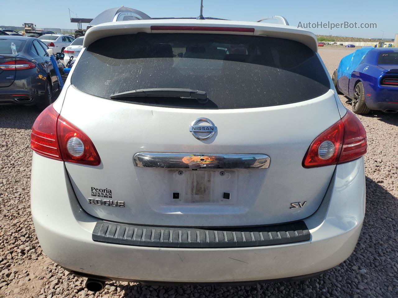 2012 Nissan Rogue S White vin: JN8AS5MT2CW263936