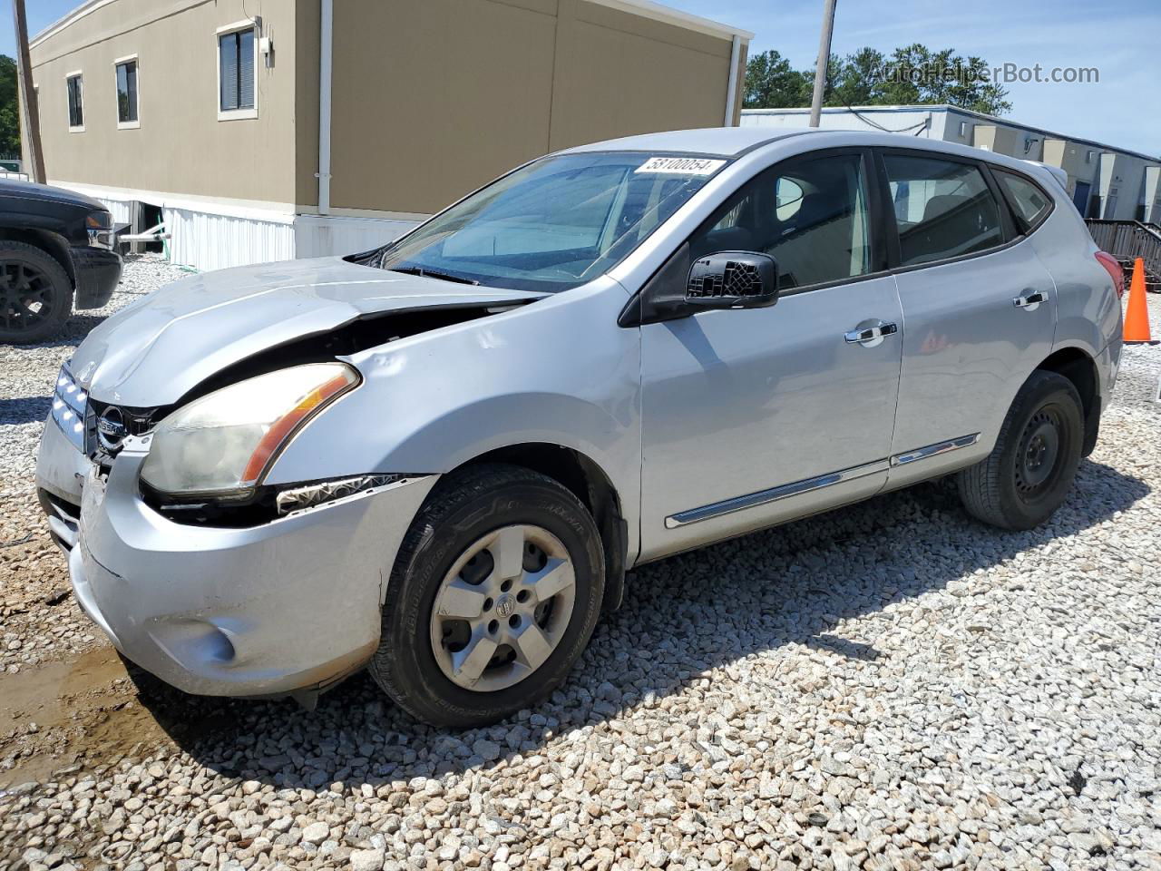 2012 Nissan Rogue S Silver vin: JN8AS5MT2CW268750