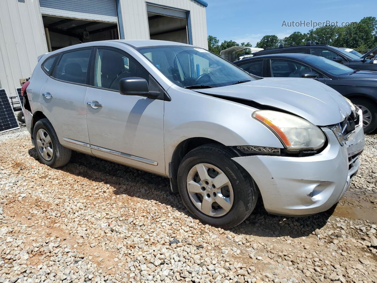 2012 Nissan Rogue S Silver vin: JN8AS5MT2CW268750