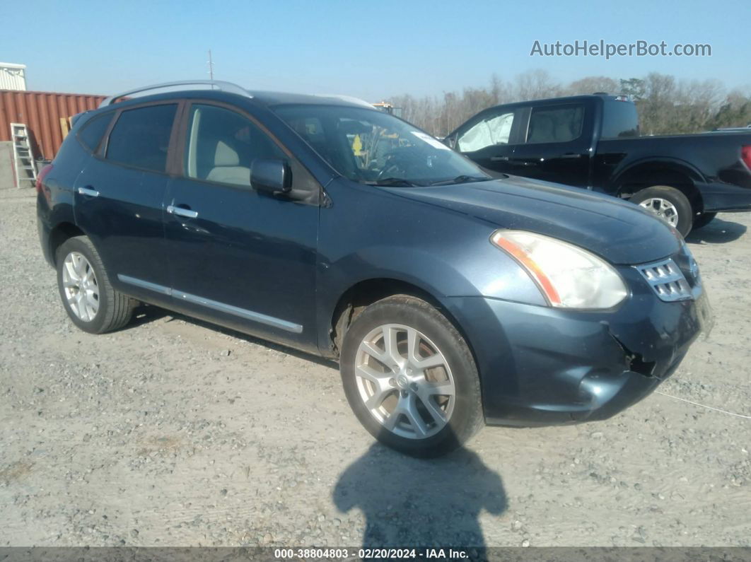 2012 Nissan Rogue Sv W/sl Pkg Blue vin: JN8AS5MT2CW272037