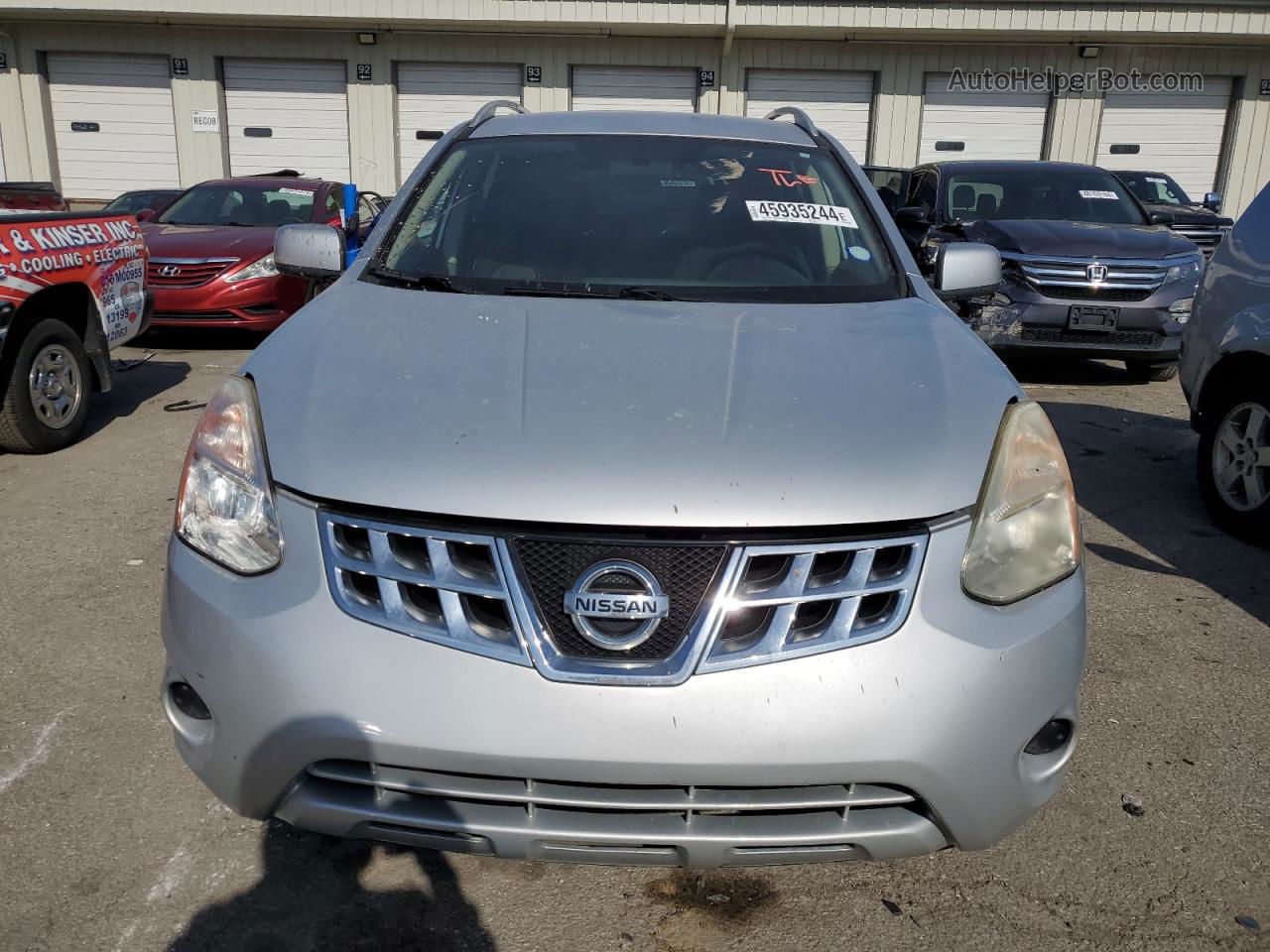 2012 Nissan Rogue S Silver vin: JN8AS5MT2CW275634