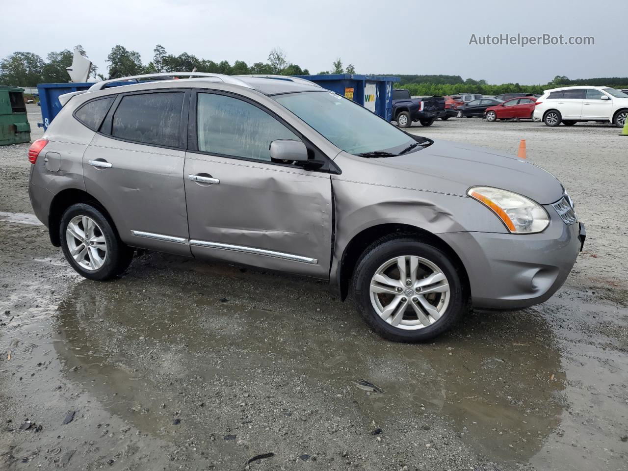 2012 Nissan Rogue S Gray vin: JN8AS5MT2CW290683