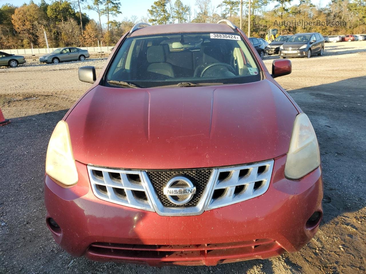 2012 Nissan Rogue S Red vin: JN8AS5MT2CW303500