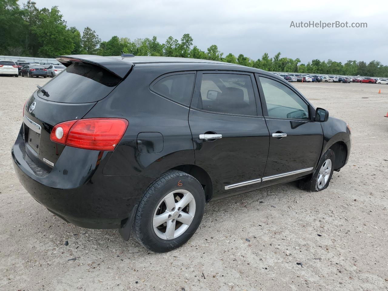 2012 Nissan Rogue S Черный vin: JN8AS5MT2CW606163