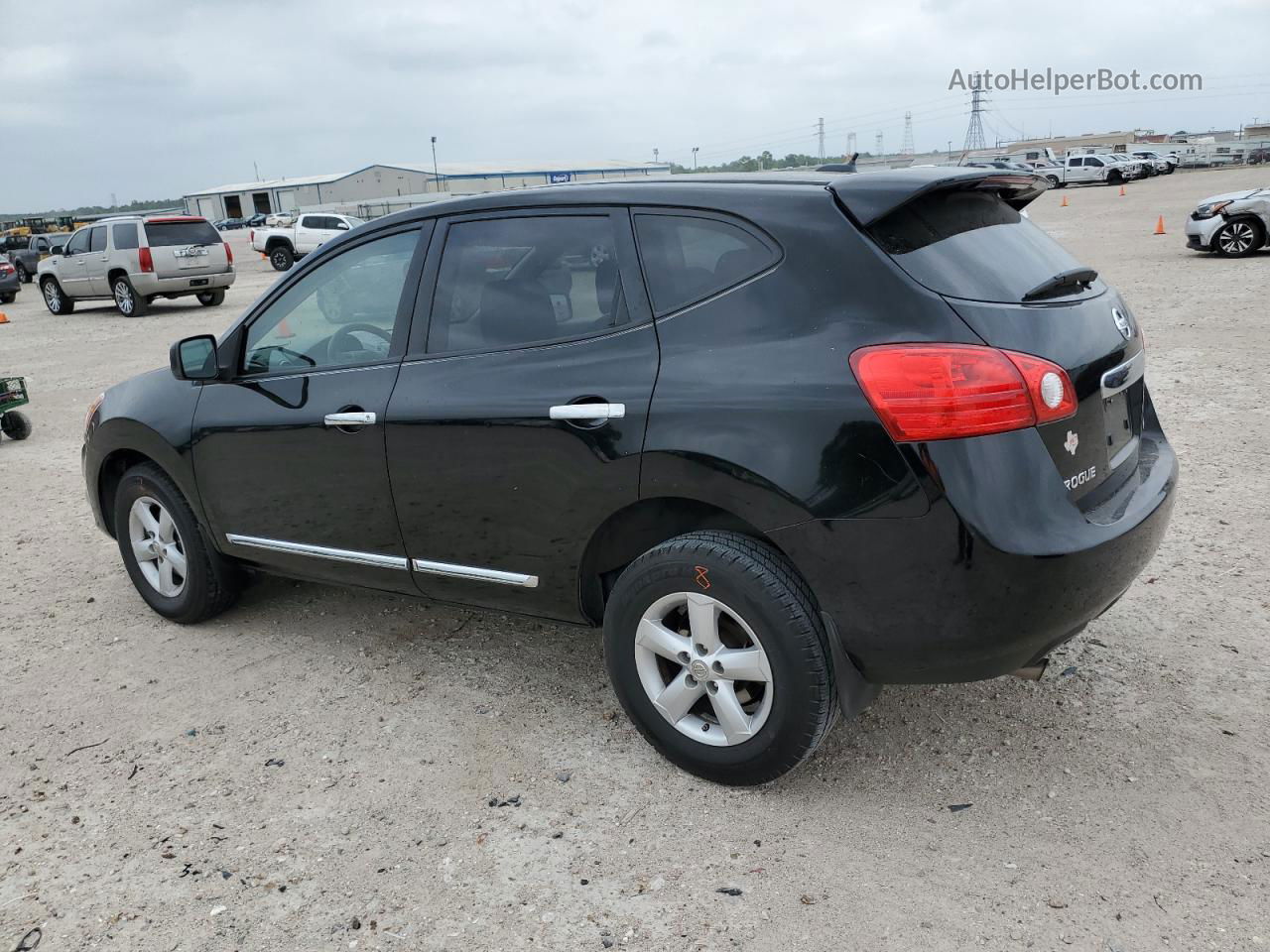 2012 Nissan Rogue S Черный vin: JN8AS5MT2CW606163