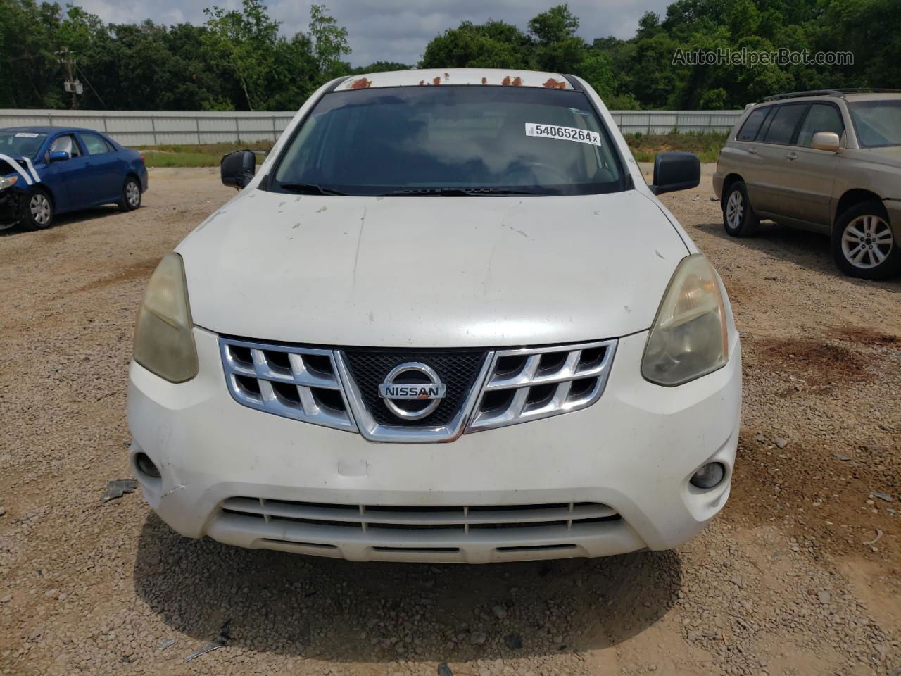 2012 Nissan Rogue S White vin: JN8AS5MT3CW255120