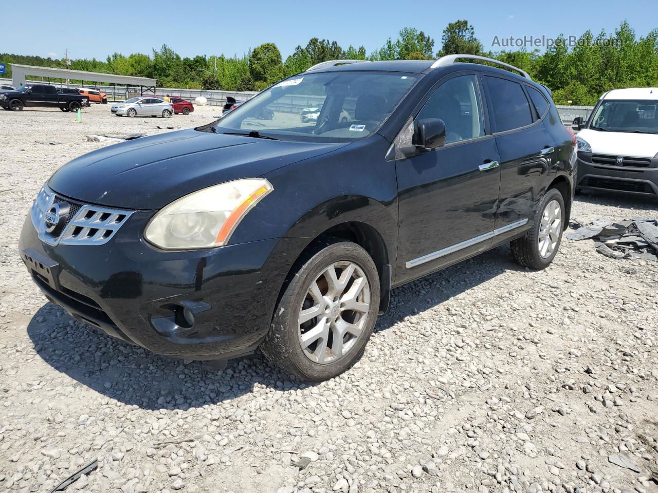 2012 Nissan Rogue S Черный vin: JN8AS5MT3CW282057