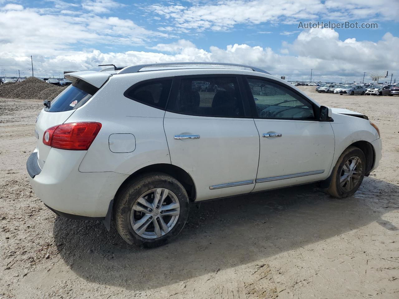 2012 Nissan Rogue S White vin: JN8AS5MT3CW292572