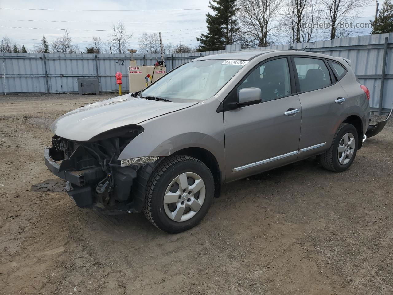 2012 Nissan Rogue S Gray vin: JN8AS5MT3CW296377