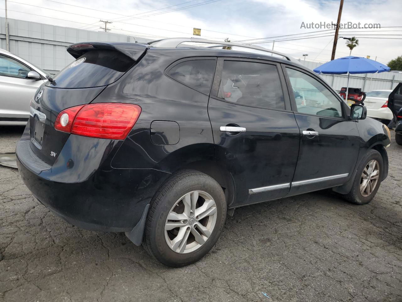 2012 Nissan Rogue S Black vin: JN8AS5MT3CW301397