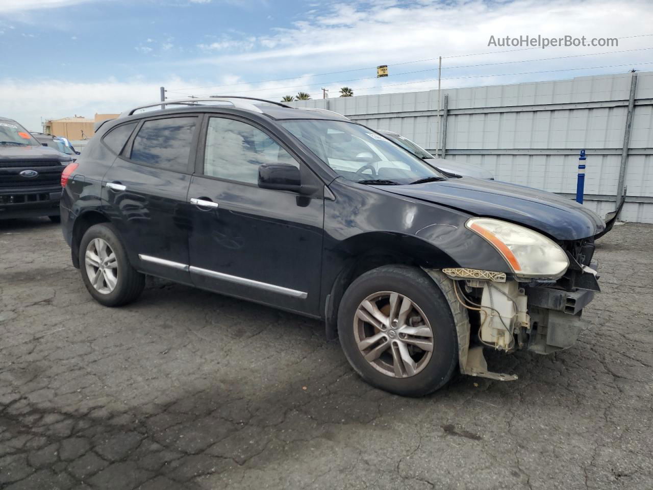 2012 Nissan Rogue S Черный vin: JN8AS5MT3CW301397