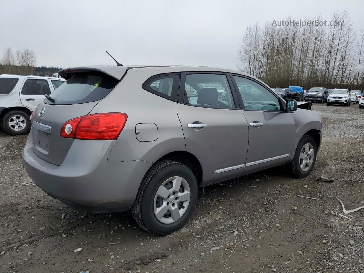 2012 Nissan Rogue S Gray vin: JN8AS5MT3CW601473