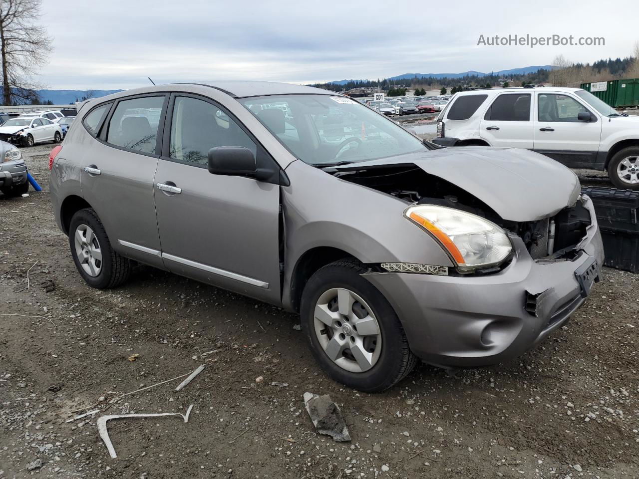 2012 Nissan Rogue S Gray vin: JN8AS5MT3CW601473