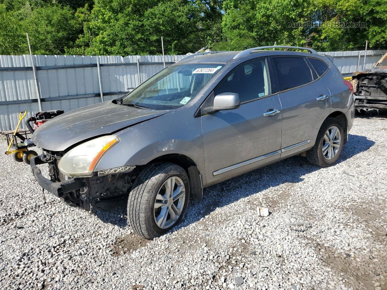 2012 Nissan Rogue S Gray vin: JN8AS5MT3CW603269