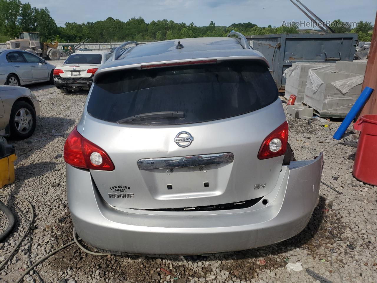 2012 Nissan Rogue S Silver vin: JN8AS5MT3CW604678