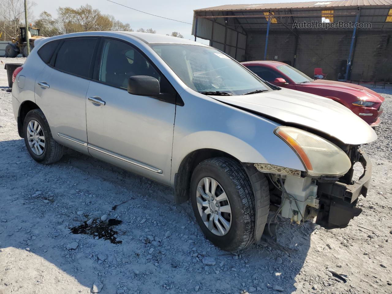 2012 Nissan Rogue S Silver vin: JN8AS5MT3CW614434