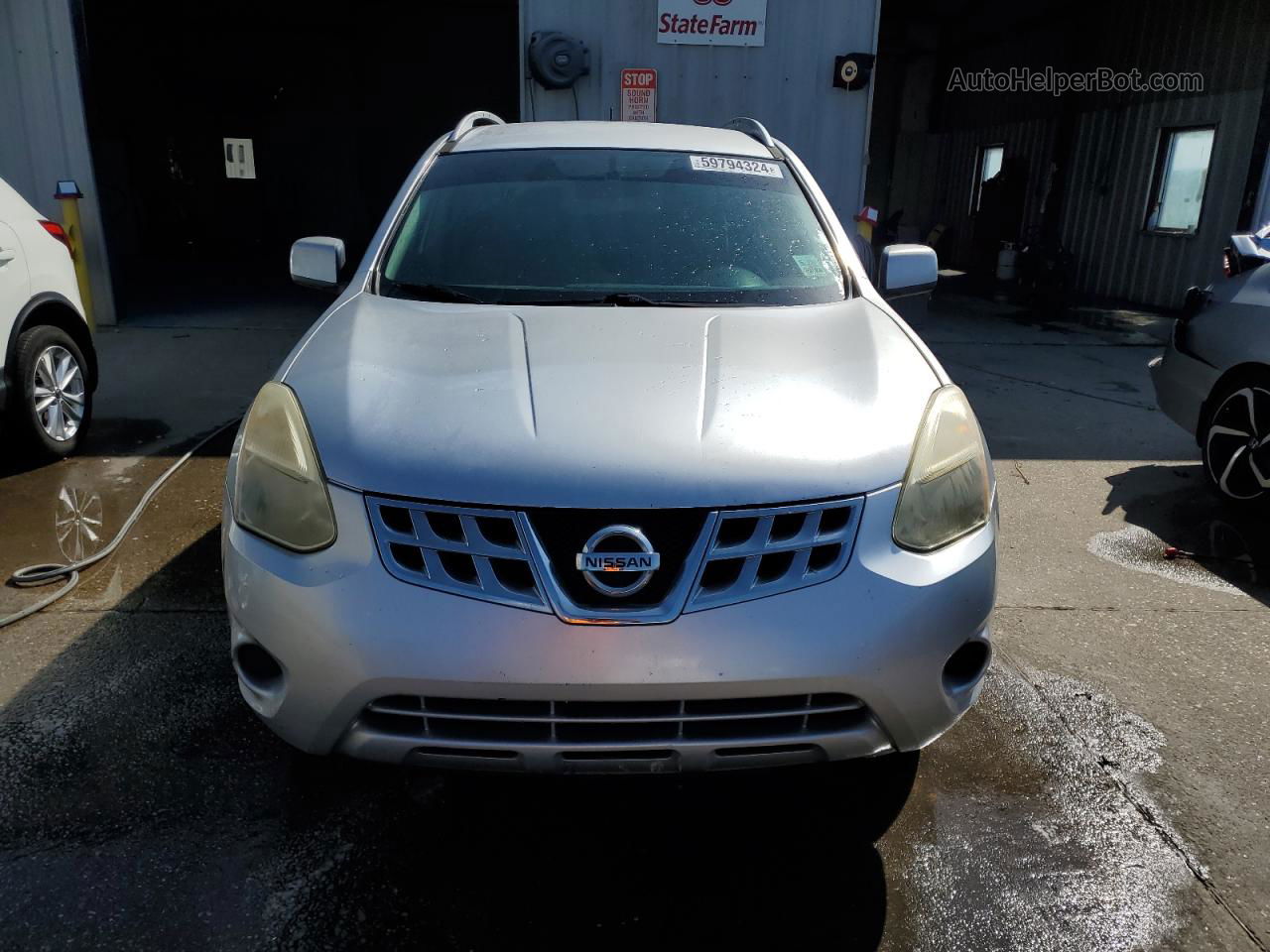 2012 Nissan Rogue S Silver vin: JN8AS5MT4CW250931