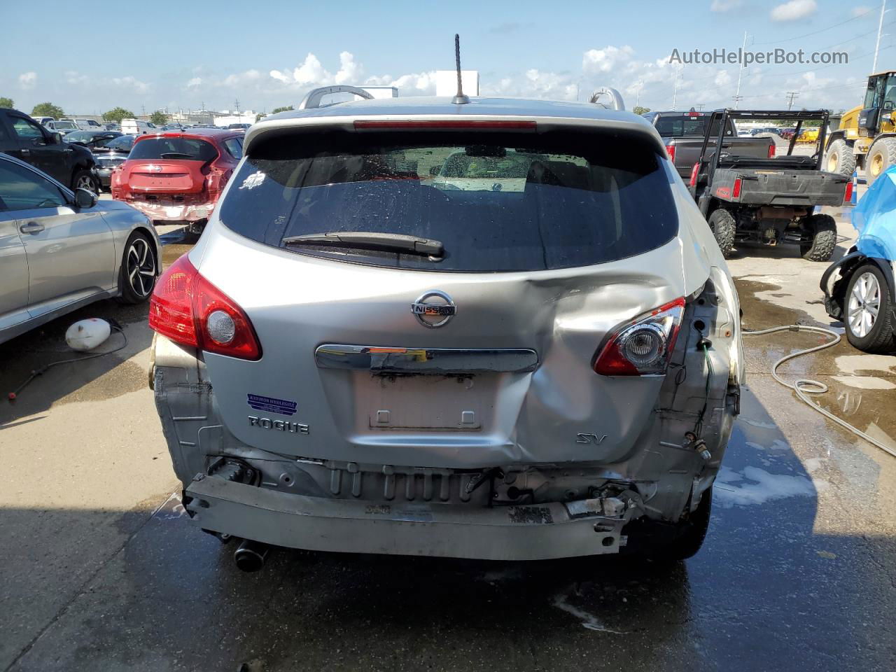 2012 Nissan Rogue S Silver vin: JN8AS5MT4CW250931