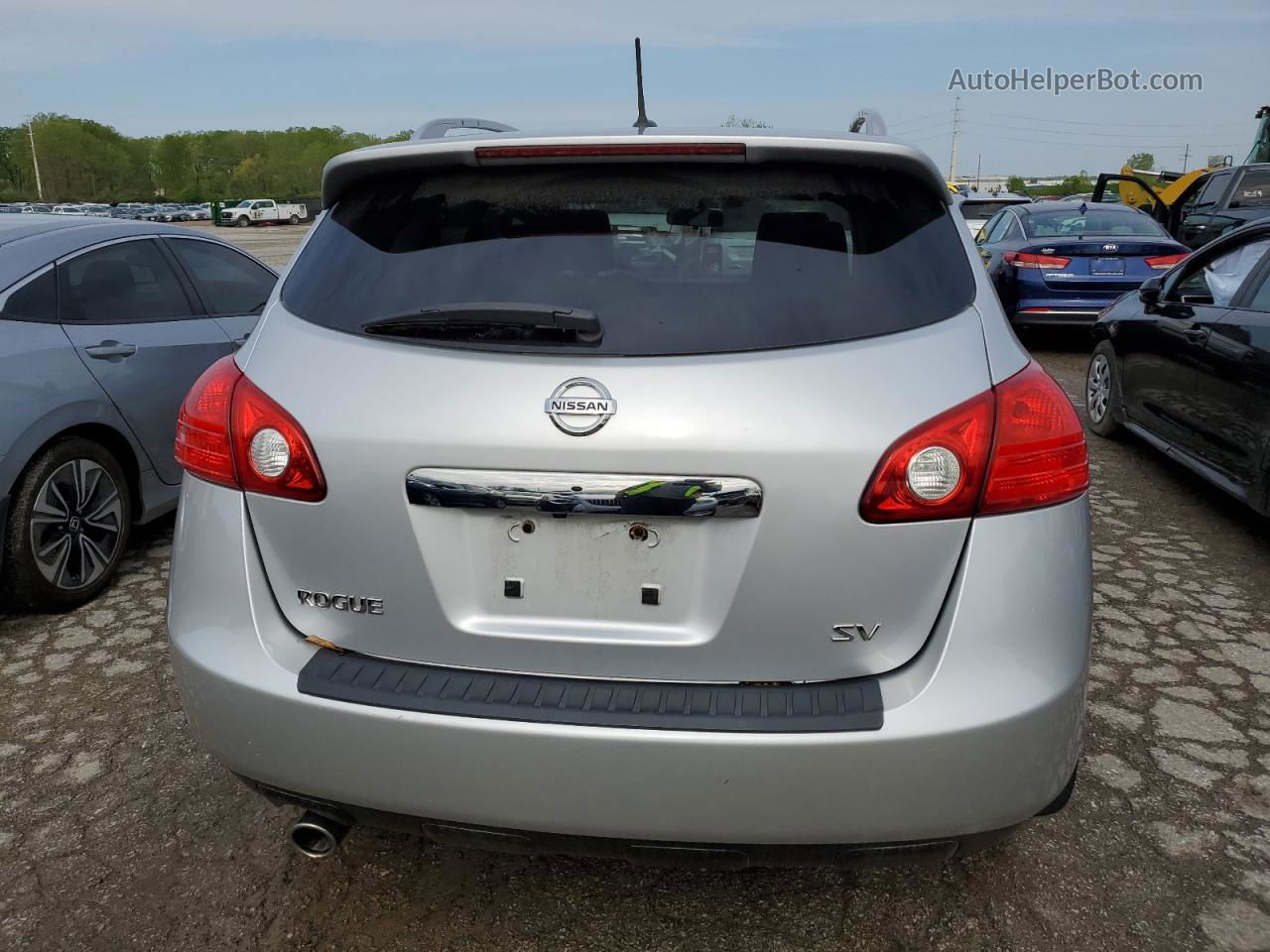 2012 Nissan Rogue S Silver vin: JN8AS5MT4CW256289