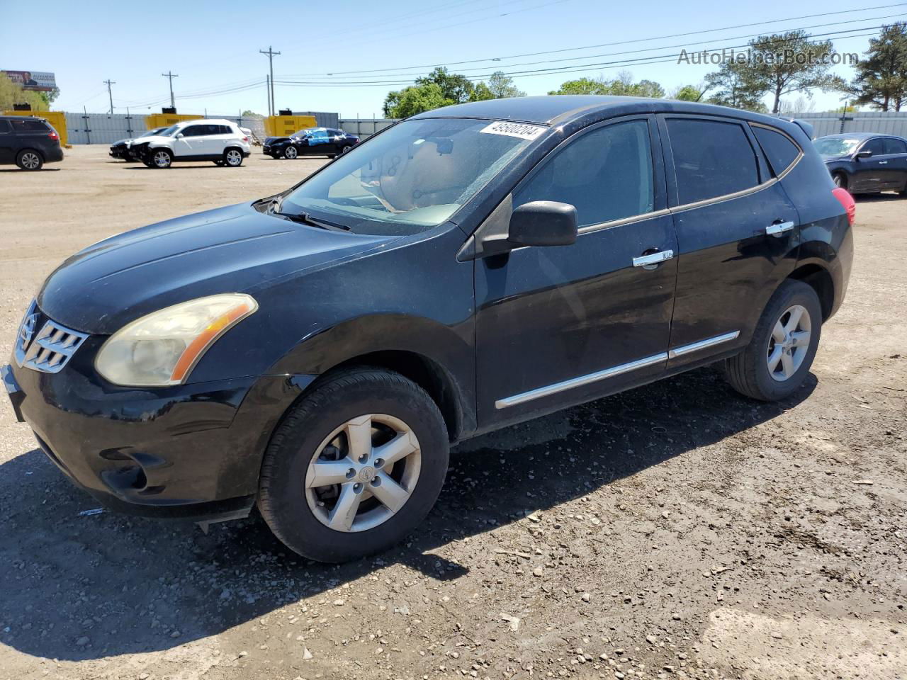 2012 Nissan Rogue S Черный vin: JN8AS5MT4CW266479