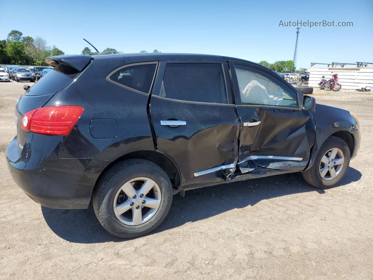 2012 Nissan Rogue S Черный vin: JN8AS5MT4CW266479