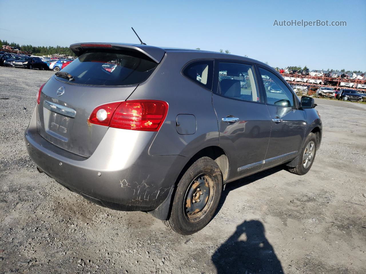 2012 Nissan Rogue S Silver vin: JN8AS5MT4CW274100