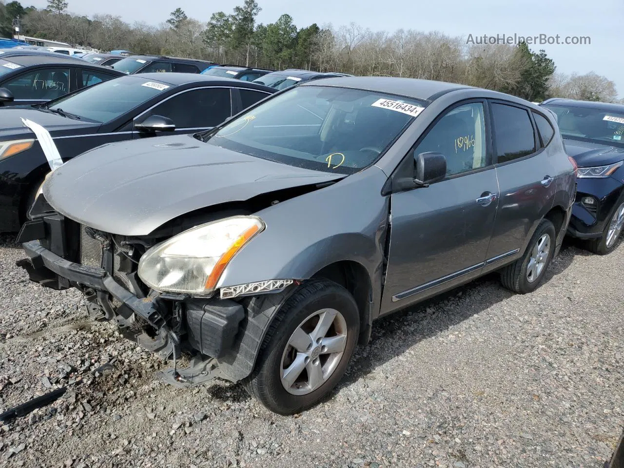 2012 Nissan Rogue S Silver vin: JN8AS5MT4CW276056