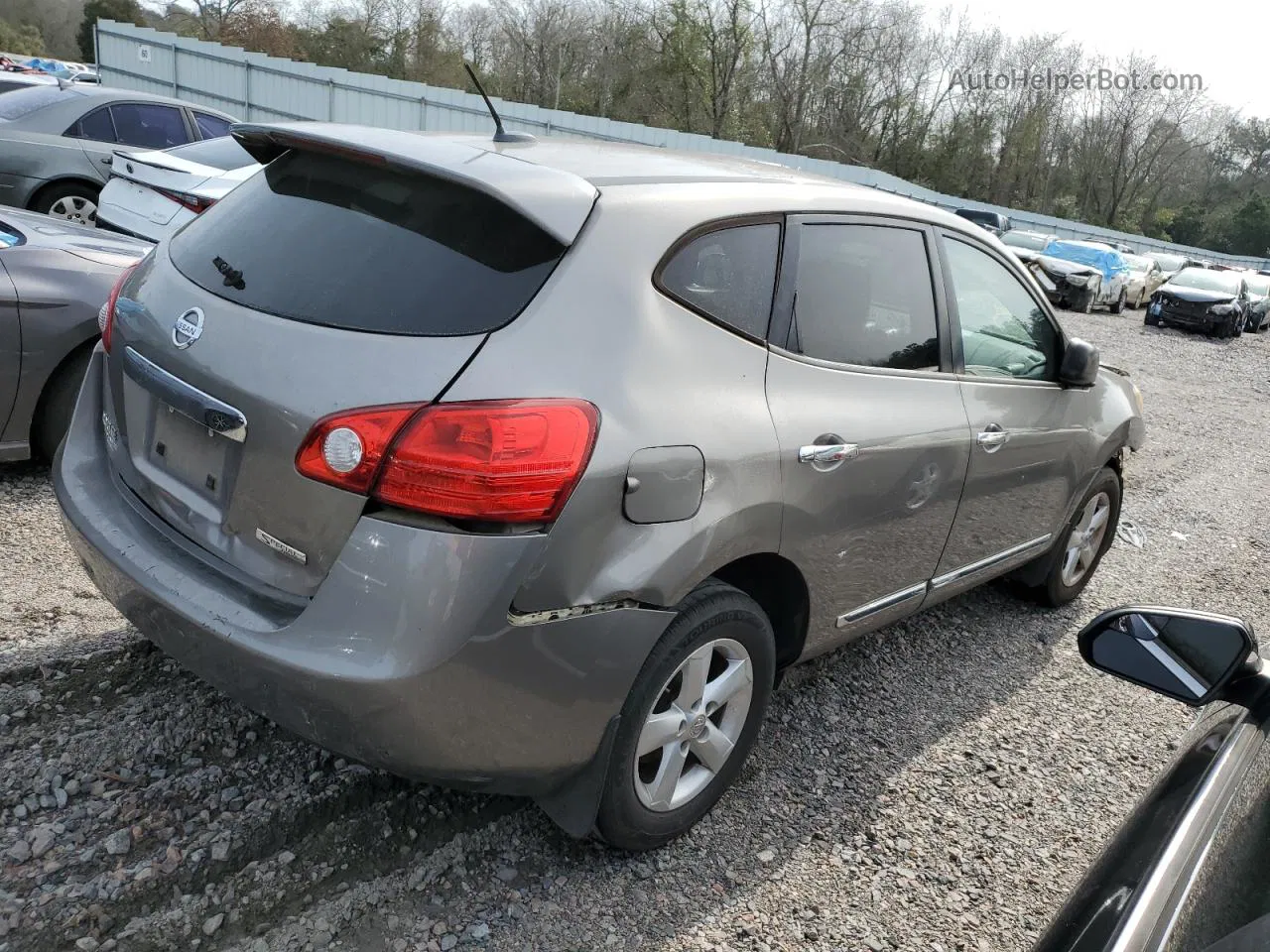 2012 Nissan Rogue S Silver vin: JN8AS5MT4CW276056