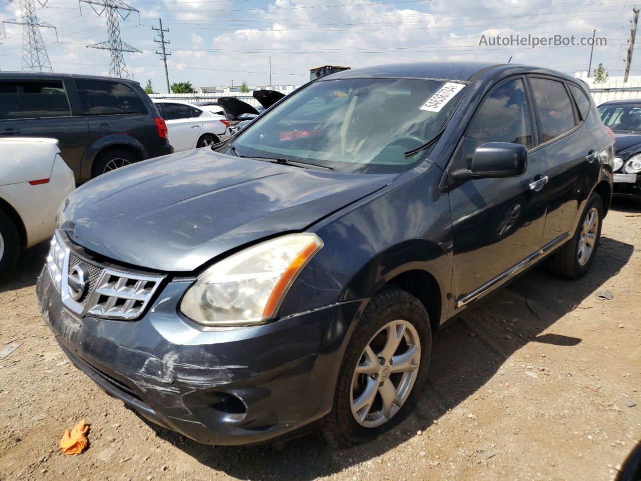 2012 Nissan Rogue S Gray vin: JN8AS5MT4CW289244