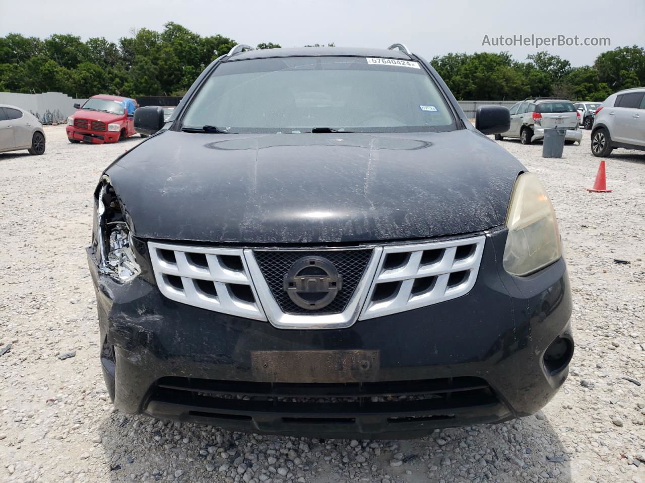 2012 Nissan Rogue S Black vin: JN8AS5MT4CW610439