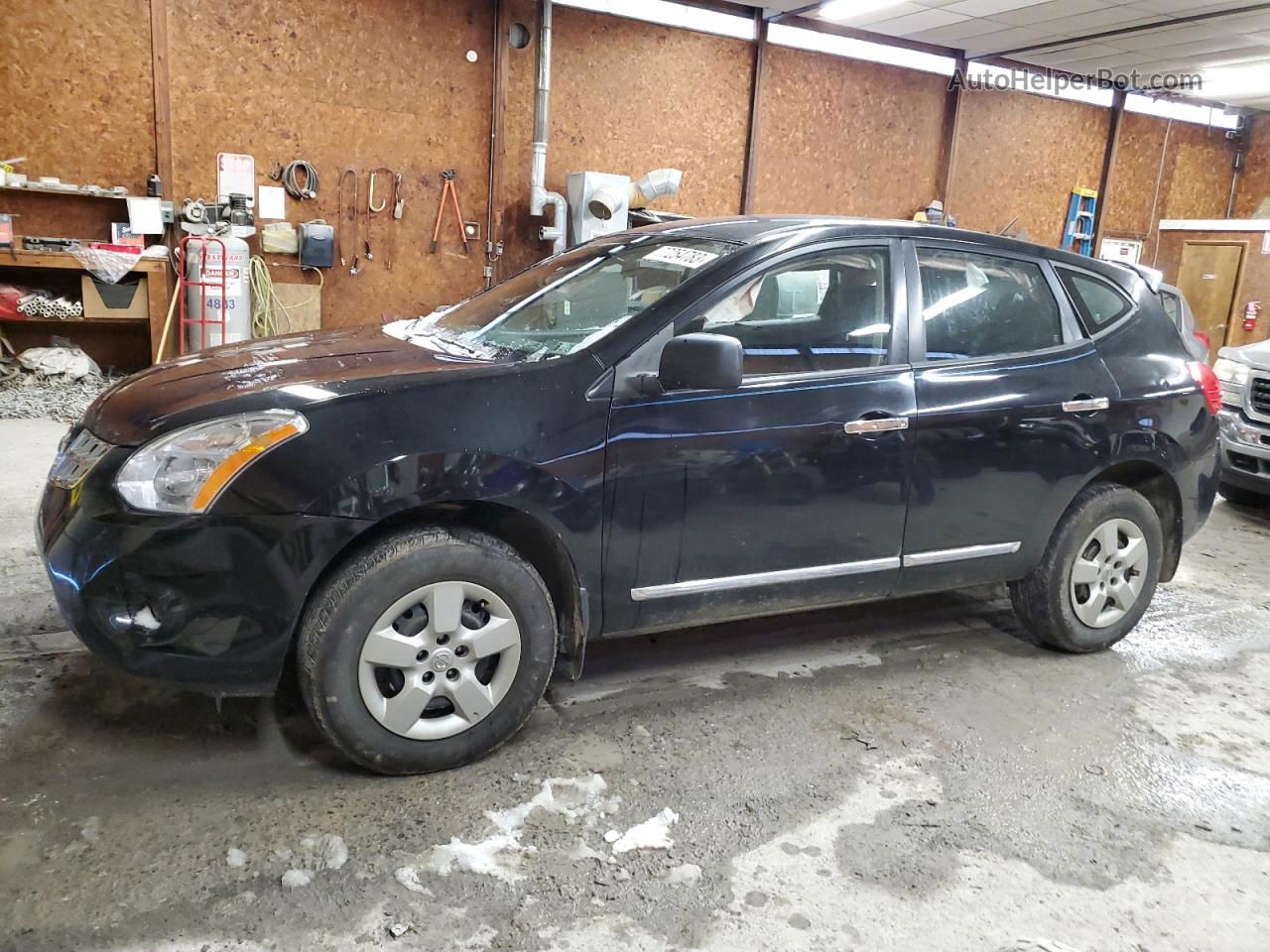 2012 Nissan Rogue S Черный vin: JN8AS5MT4CW610909